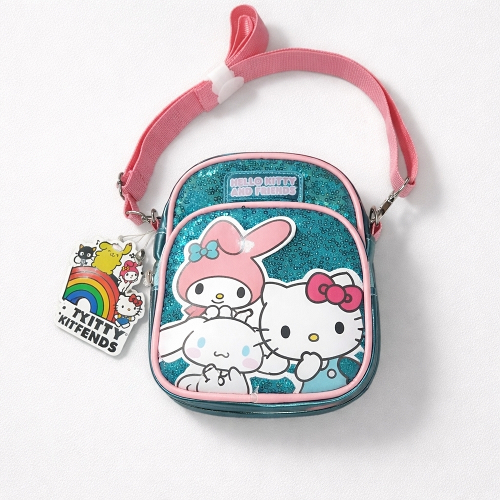 Hello Kitty And Friends Crossbody Bag With Sequins, NWT